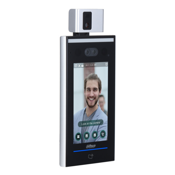 Lector Autónomo LCD táctil de Reconocimiento Facial+PIN+Tarjeta y Temperatura corporal (2)