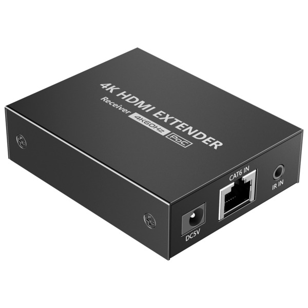 LENKENG HDMI-EXT-4K60-L Extensor de señal HDMI - Alcance 50 m - Resolución 4K - Permite conexiones 1:1 - HDMI Loop out - POC - A (1)