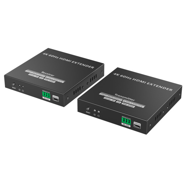 LENKENG HDMI-EXT-PRO-4K60-STREAM Extensor de señal HDMI - Alcance 120 m - Resolución 4K - Permite conexiones 1:M - HDMI Loop out