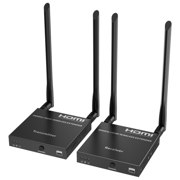 LENKENG HDMI-EXT-W-4K60-V2 Extensor inalámbrico de señal HDMI - Alcance 50 m - Resolución 4K - Permite conexiones 1:1 - HDMI Loo