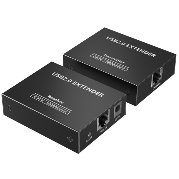 LENKENG USB-EXT-4-20 Extensor USB 2.0 LAN - 1 entrada USB - 4 salidas USB - Longitud máxima de conexión 150m - Plug and Play (1)