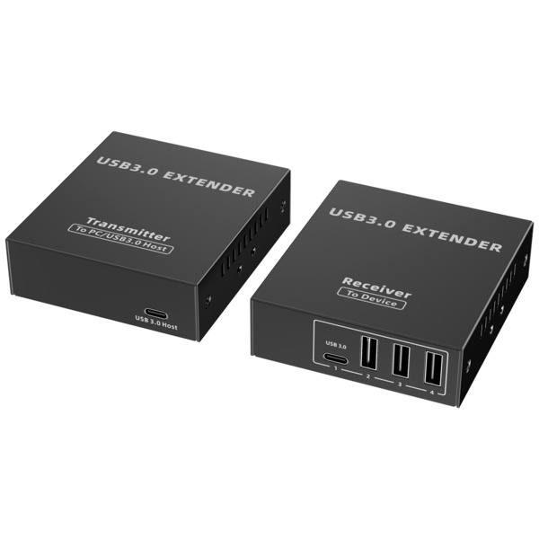 LENKENG USB-EXT-4-30 Extensor USB 3.0 LAN - 1 entrada USB - 4 salidas USB - Longitud máxima de conexión 50m - Plug and Play