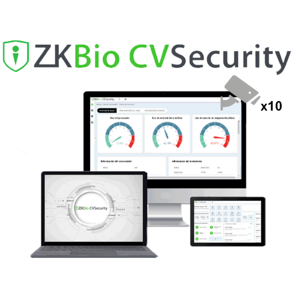 Licencia software control de acceso - Módulo de CCTV - 10 canales ONVIF - Vínculos con eventos de control de acceso - Compatible