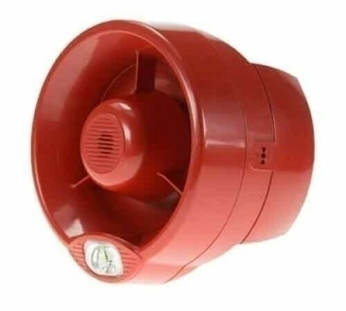LST CWSS-SOFR Sirena roja con indicador de alarma (VAD) para acoplar a módulo FI720RF-SST y FI750RF-SST.