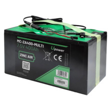 MASTER BATTERY BAT-7.5V400Ah-DC Batería de Zinc-Aire 7.5V-400Ah. Triple conector DC: Jack, mini USB y mólex