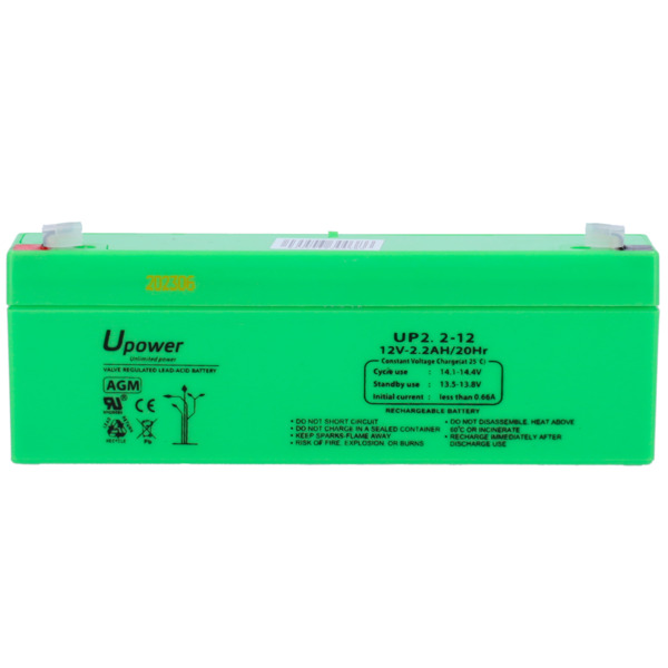 MASTER BATTERY BATT-1223-U Upower - Batería recargable - Tecnología plomo ácido AGM - Voltaje 12 V - Capacidad 2.2 Ah - 66 x 178 (3)
