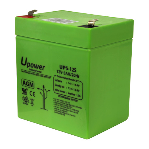 MASTER BATTERY BATT-1250-U Upower - Batería recargable - Tecnología plomo ácido AGM - Voltaje 12 V - Capacidad 5.0 Ah - 107 x 90 (1)