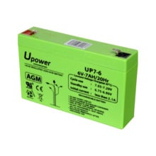 MASTER BATTERY BATT-6070-U Upower - Batería recargable - Tecnología plomo ácido AGM - Voltaje 6 V - Capacidad 7.0 Ah - 100 x 151