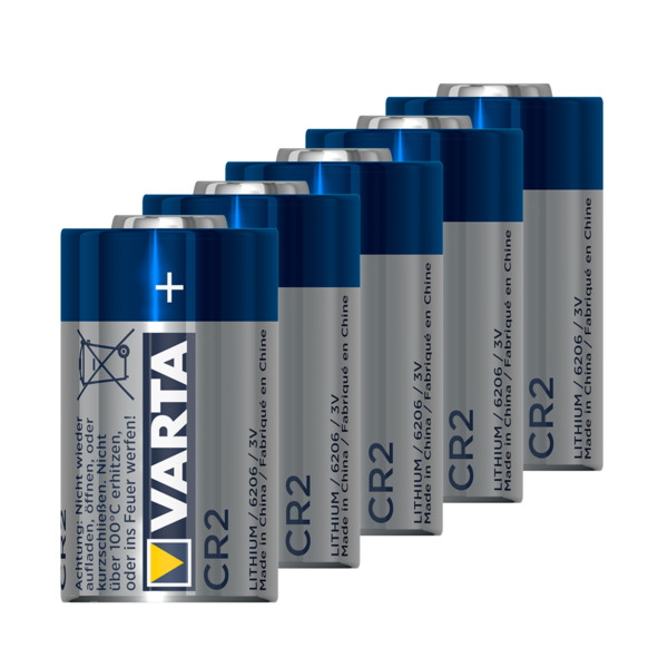 MASTER BATTERY BATT-CR2-B Varta - 10 pilas CR2 - Voltaje 3.0 V - Litio - Capacidad nominal 850 mAh - Compatible con productos de
