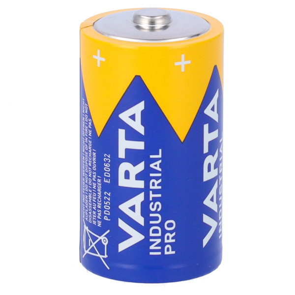 MASTER BATTERY BATT-LR20-F Varta - Pila LR20 - Voltaje 1.5 V - Alcalina - Capacidad nominal 15000 mAh - Compatible con productos (1)