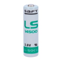 MASTER BATTERY BATT-LS14500-S Saft - Pila AA / LS14500 - Voltaje 3.6 V - Litio - Capacidad nominal 2600 mAh - Compatible con RSI