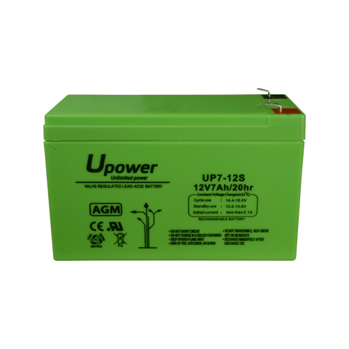 MASTER BATTERY BATT1270-U Upower - Batería recargable - Tecnología plomo ácido AGM - Voltaje 12 V - Capacidad 7.0 Ah - 93.5 x 15 (1)