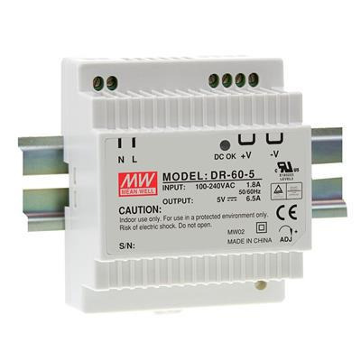 Mean Well DR-60-12 Fuente Alimentación Conmutada para Carril DIN 54W 12VDC 4.5A