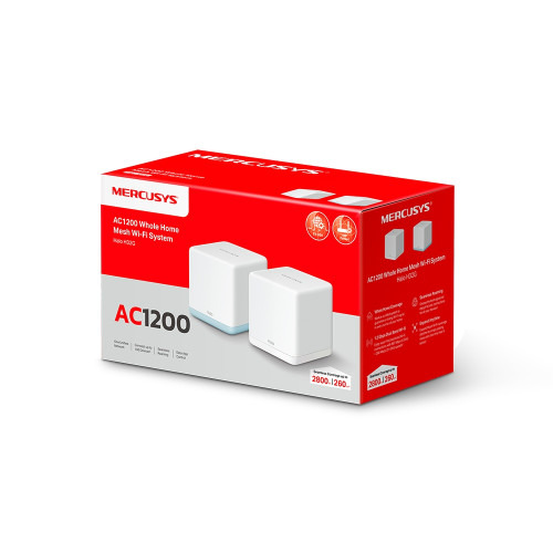 Mercusys HALO H32G Doble banda (2,4 GHz / 5 GHz) Wi-Fi 5 (802.11ac) Blanco 2 Interno (3)