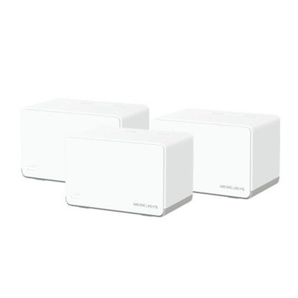 Comprar Mercusys HALO H70X (2-PACK) sistema Wi-Fi Mesh (Wi-Fi en malla) Doble banda (2,4 GHz / 5 GHz) Wi-Fi 6 (802.11ax) Blanco 3 Interno