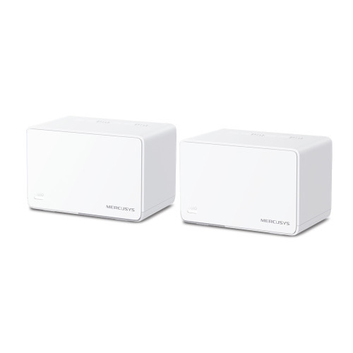 Mercusys Halo H80X(2-pack) Doble banda (2,4 GHz / 5 GHz) Wi-Fi 6 (802.11ax) Blanco 3 Interno (1)