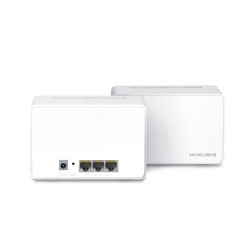 Mercusys Halo H80X(2-pack) Doble banda (2,4 GHz / 5 GHz) Wi-Fi 6 (802.11ax) Blanco 3 Interno (2)