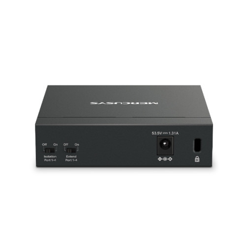 Mercusys MS105GP switch Gigabit Ethernet (10/100/1000) Energía sobre Ethernet (PoE) Negro (3)