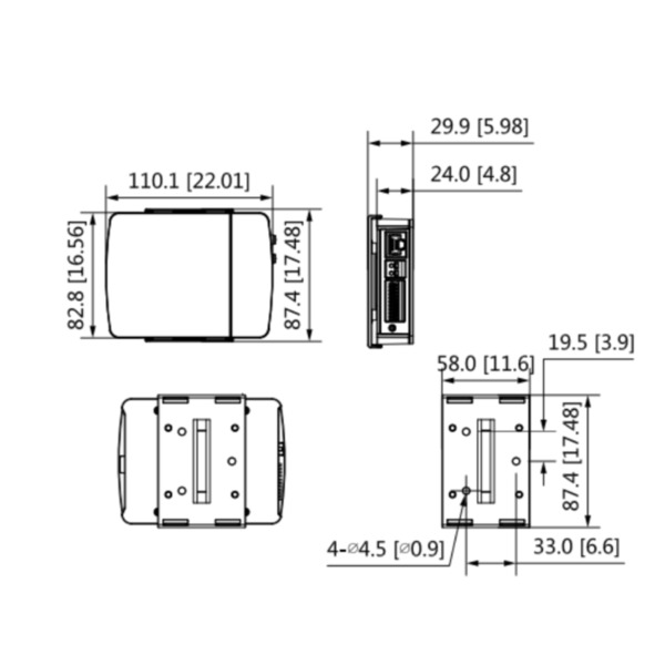 Minicámara IP H265 Pinhole 4M DN WDR 2.8mm IVS AUDIO E/S + Unidad principal AI (1)