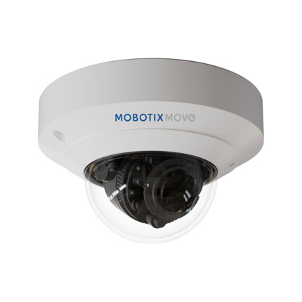 Comprar Mobotix MOBOTIX-10 MX-MD1A-5-IR Domo IP MOBOTIX MOVE. 5MP@30ips, H.265. ICR, 0,17/0,04 lux, IR 15m. Óptica fija de 2,8 mm. WDR 120dB. 1 entrada / 1 salida de audio. Ranura MicroSD, RJ45, Onvif. Para uso interior. PoE
