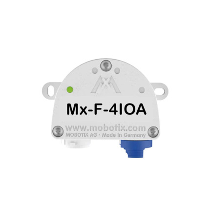 Comprar Mobotix MOBOTIX-40 Mx-F-4IOA Módulo de entrada/salida para MOBOTIX 7 y MOBOTIX ONE. 4 entradas aisladas galvánicamente. 4 salidas de relé. Conexión resistente a la intemperie. Protección IP66 e IK08. Color blanco