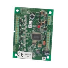 Módulo expansor multiplexado Honeywell RIO para sistemas Galaxy. 8 zonas. 4 salidas lógicas programables con capacidad de hasta