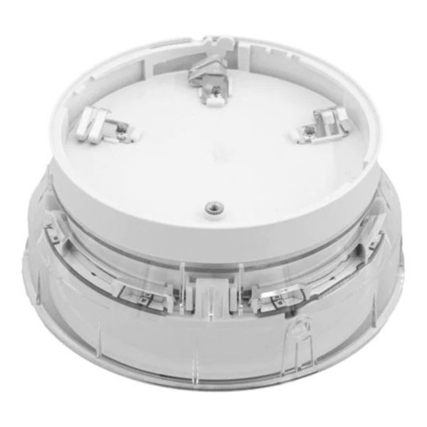 MORLEY BRS-PC-I05 Base de detector analógico con aislador. Con sirena y flash rojo integrados. Color Blanco