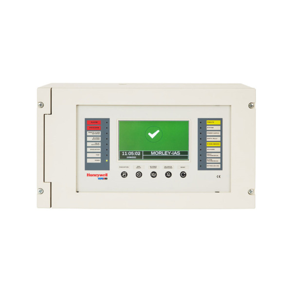 Morley-IAS MORLEY-141 MA-2000-02 Central Morley-IAS de 2 lazos conectable en red. Pantalla táctil resistiva a color de 7". Corri