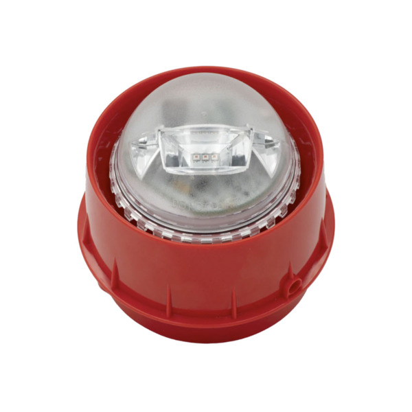 Morley-IAS MORLEY-167 WSF-RR-RF Sirena con flash rojo vía radio con tecnología Mesh. Incluye 4 pilas CR123A. EN54-25/3/23