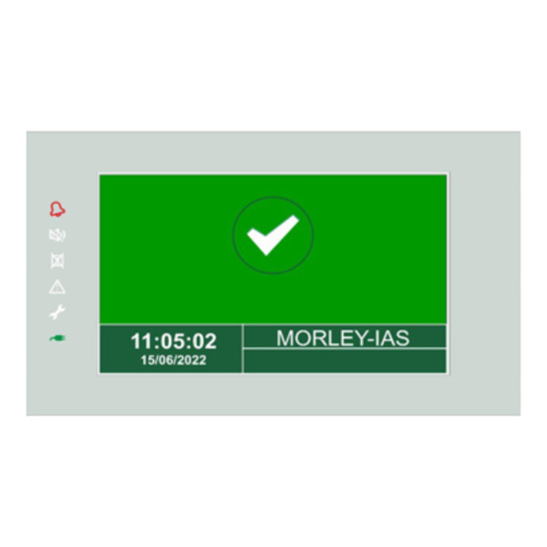 MORLEY MA-LCD7 Repetidor de panel de control MAX de 7". Configurable como indicación/zonas