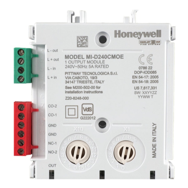 MORLEY MI-D240CMOE Módulo de control direccionable 240Vca para montaje en superficie