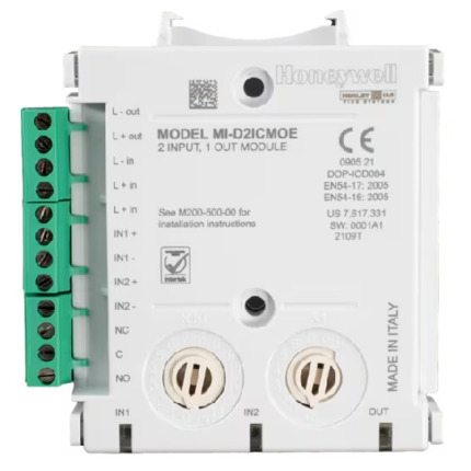 Comprar MORLEY MI-D2ICMOE Módulo de 2 Entradas / 1 Salida para sistemas analógicos serie MAX con aislador