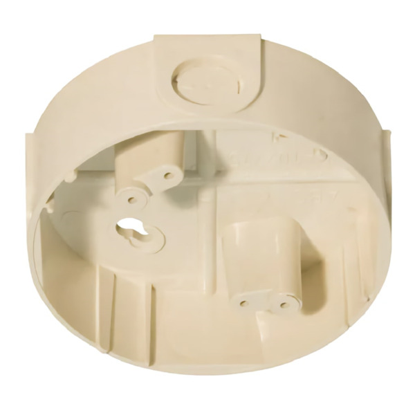 MORLEY SMK400AP-IV Zócalo de superficie para entrada de tubo de hasta 22mm de diámetro exterior. Color Marfil