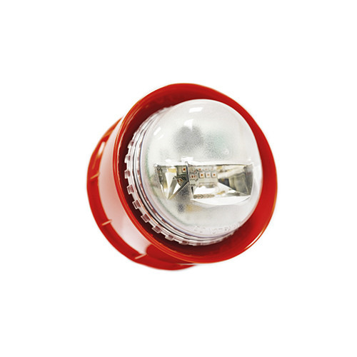 MORLEY WRA-RC-I05 Sirena analógica con indicador de alarma (VAD) alimentada desde lazo para sistemas Morley. Color rojo.