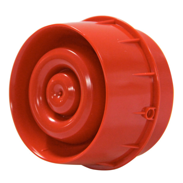 MORLEY WSO-RR-RF Sirena vía radio en red Mesh de Agile. Incluye 4 pilas CR123A. Color rojo