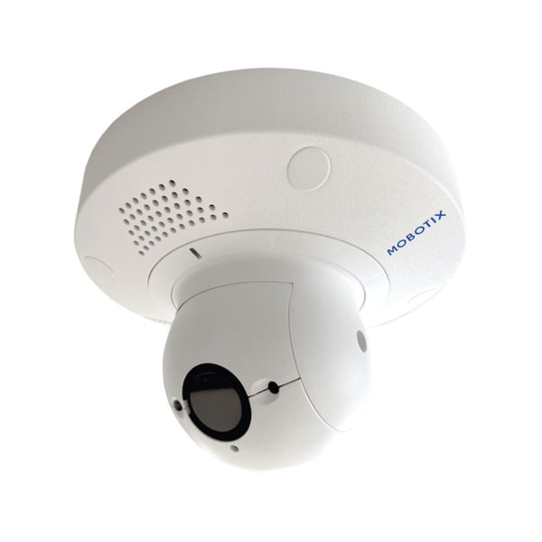 Domo térmico inteligente MOBOTIX p71 ECO Thermal. Resolución térmica de 320x240. Ángulo de visión de 56°x42°. Sensor de temperat