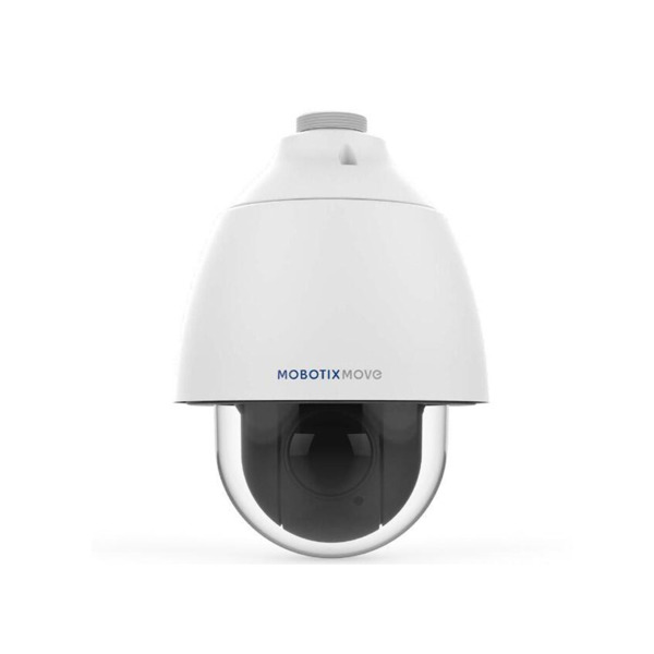 Domo PTZ IP MOBOTIX MOVE. 2MP@30ips, H.265. ICR, 0,01/0,001 lux. Zoom óptico 30X (4,3~129 mm). WDR 130dB. 10 funciones de anális