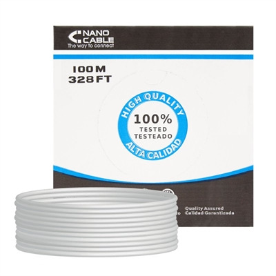 Nanocable Bobina Cable RJ45 CAT5 UTP Rigido 100M