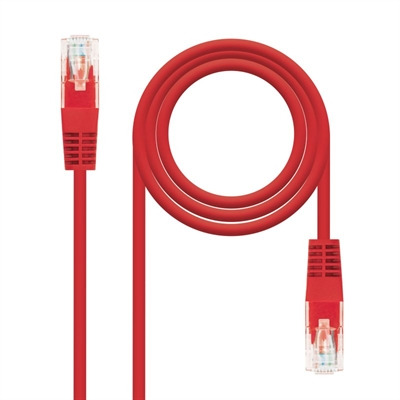 Nanocable Cable Red Cruzado Cat.5e UTP Rojo 1 m