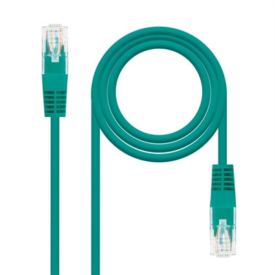 Nanocable Latiguillo Cat. 5E UTP RJ45 0,5 M Verde