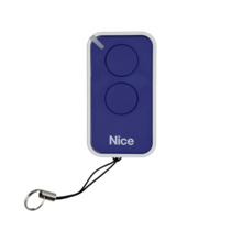 Nice NICE-049 INTI2B Mando a distancia Nice INTI2G. 2 botones. Frecuencia de 433,92 MHz. Incluye pila CR2032. Color azul.