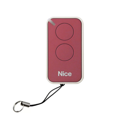 Comprar Nice NICE-050 INTI2R Mando a distancia Nice INTI2G. 2 botones. Frecuencia de 433,92 MHz. Incluye pila CR2032. Color rojo.