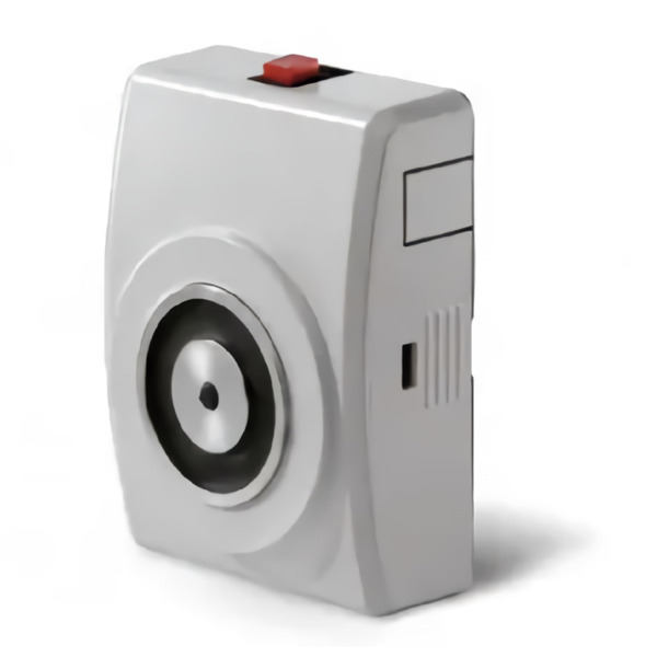 NOTIFIER 960119 Retenedor electromagnético de 800N de pared con caja y pulsador, para puerta cortafuego. Caja de plástico reforz (1)