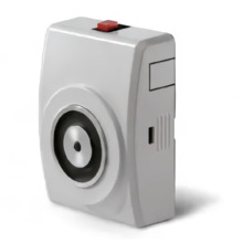 NOTIFIER 960119 Retenedor electromagnético de 800N de pared con caja y pulsador, para puerta cortafuego. Caja de plástico reforz