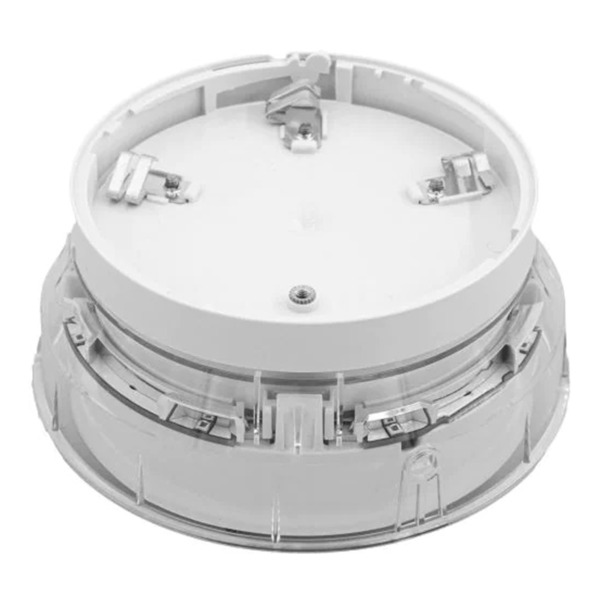 NOTIFIER BRS-PC-I02 Base de detector analógico con aislador. Con sirena y flash rojo integrados. Color Blanco