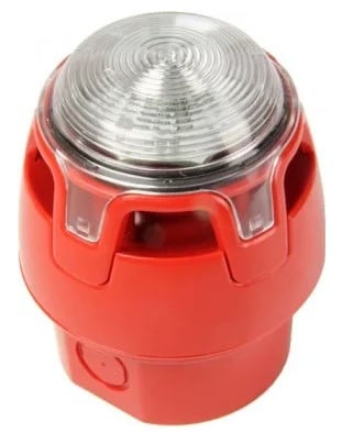 Notifier by Honeywell NOTIFIER-222 CWSS-RW-W5 Sirena Ã³ptico-acÃºstica con base alta IP65. Clases C y W.