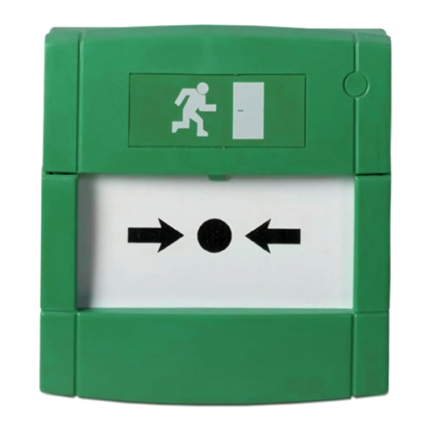 NOTIFIER M4A-G000SF-K013-13 Pulsador de doble contacto. Color verde (1)