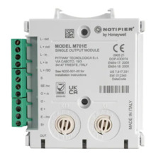 NOTIFIER M701E Módulo de control direccionable de 1 salida supervisada con RFL o en forma relé