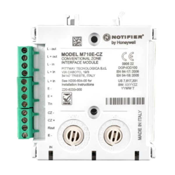 NOTIFIER M710E-CZ Módulo monitor con 1 circuito de entrada supervisada para detectores convencionales (1)