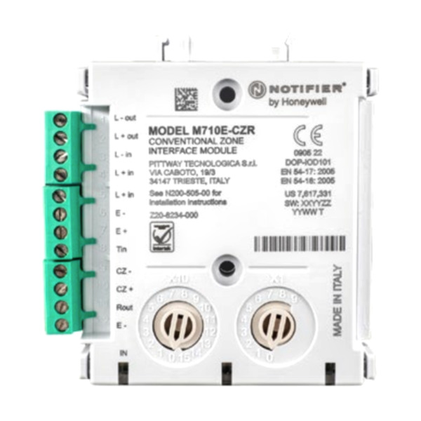 NOTIFIER M710E-CZR Módulo monitor direccionable con 1 circuito de entrada supervisado con resistencia (1)